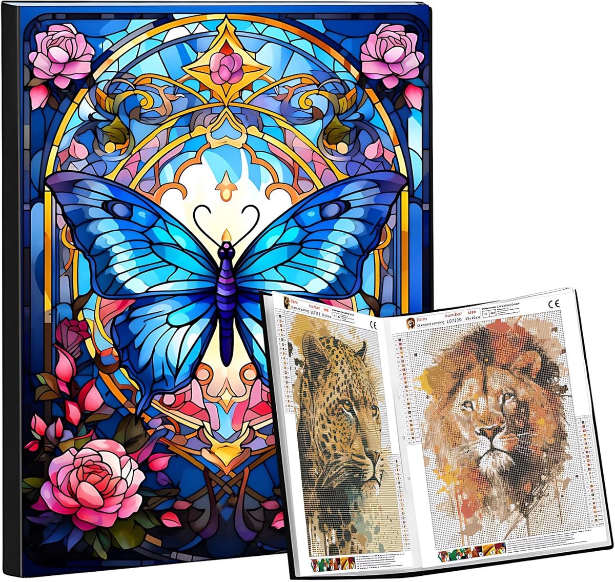 Diamond Painting Foto Album A3 - Kleurrijke Cover - 30 Pagina's voor 60 Schilderijen - Perfect voor Opslag - ShopVlot