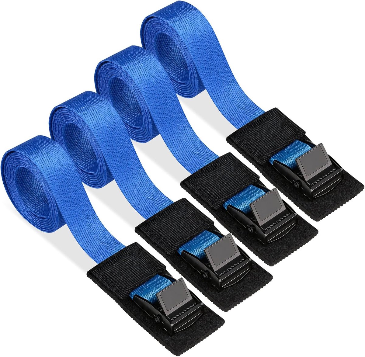 Fietsdrager bevestigingsriemen set van 4 - 40 cm lang - padded - voorkomt krassen op frame - ShopVlot