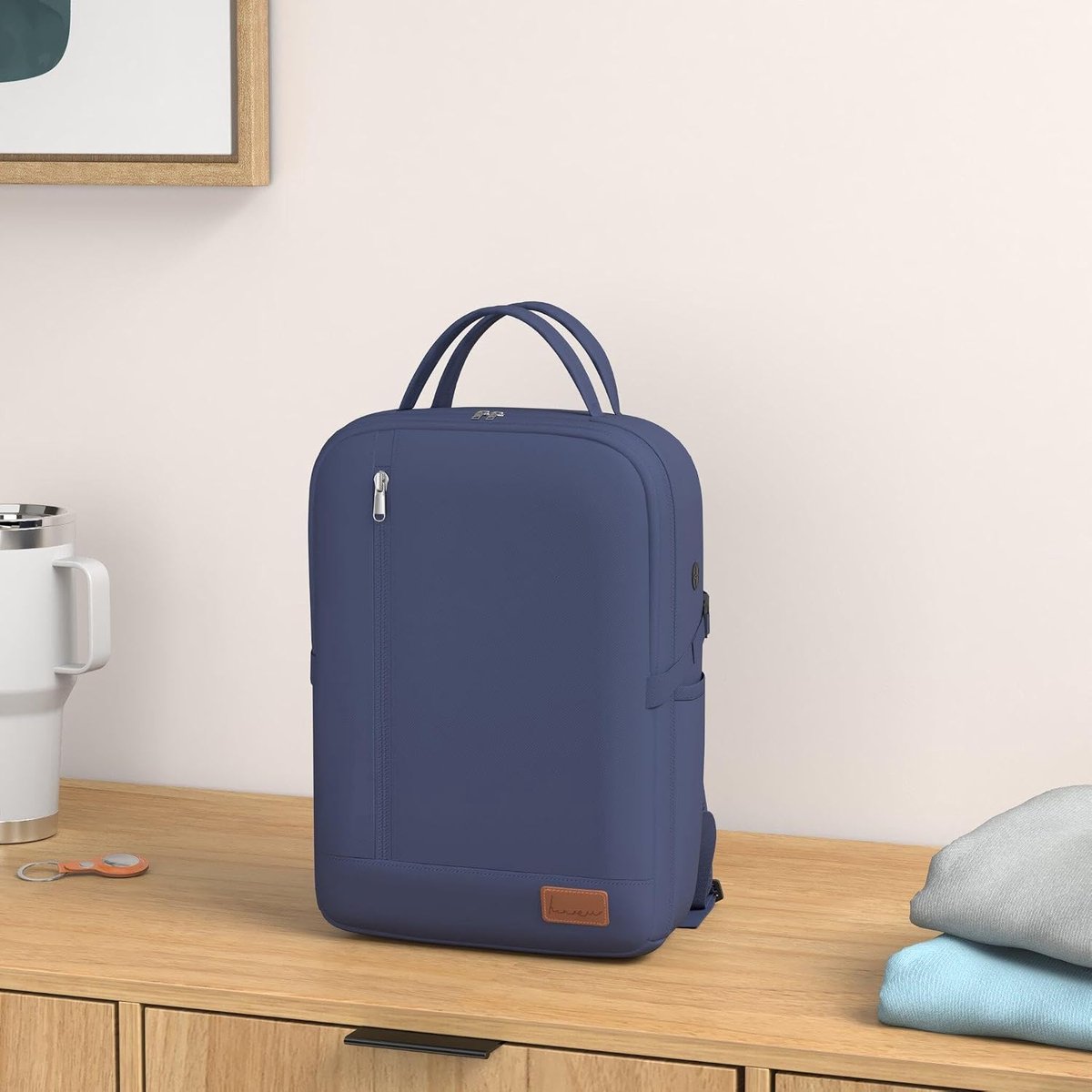 Reiskoffer onder de stoel 40x20x25 - Rugzak met laptopvak - Handbagage voor Ryanair - Ideaal voor korte trips - SnelShoppen
