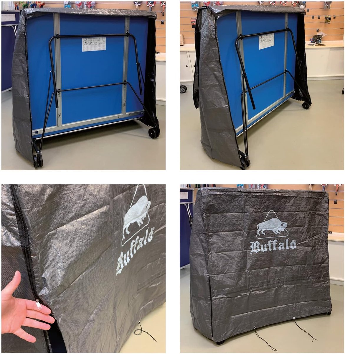 Tafeltennis Tafelhoes - Ping Pong Cover - Tafel Beschermen - Waterdicht - Standaard Maat - Grijs
