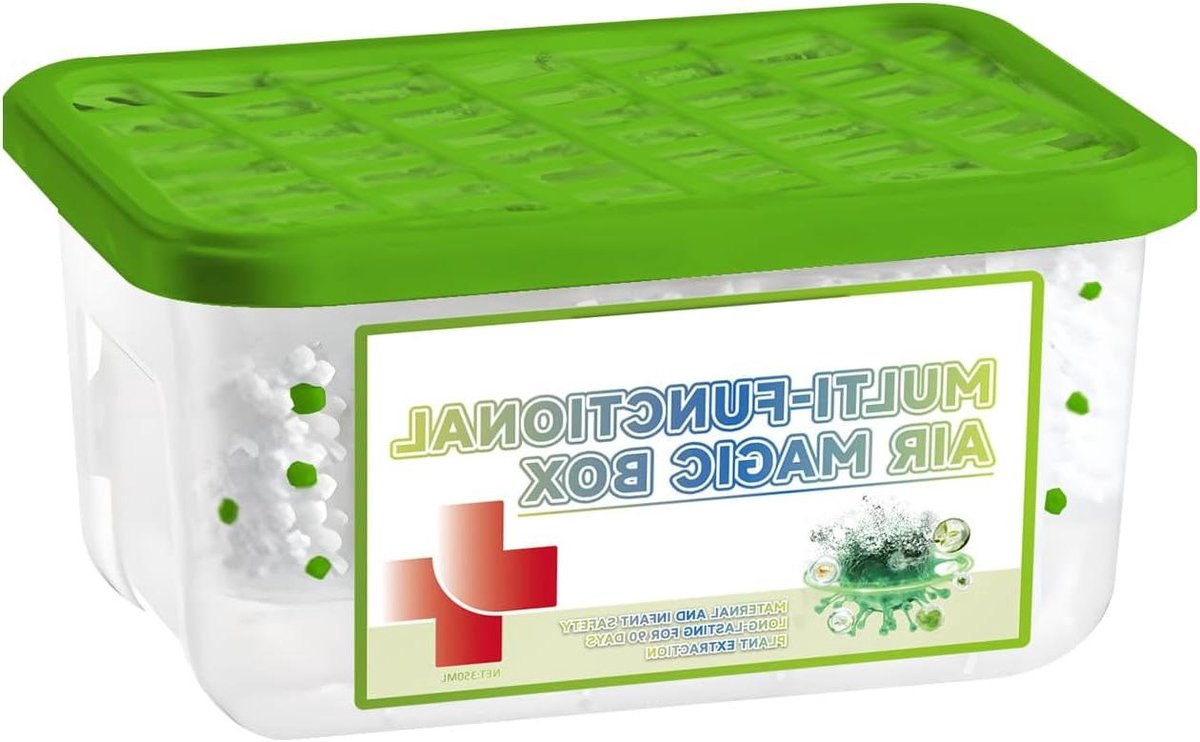 Luchtontvochtiger Box - Vochtvreter Kast - Schimmel Voorkomen - Passieve Fysieke Absorptie - 200 g - Wit
