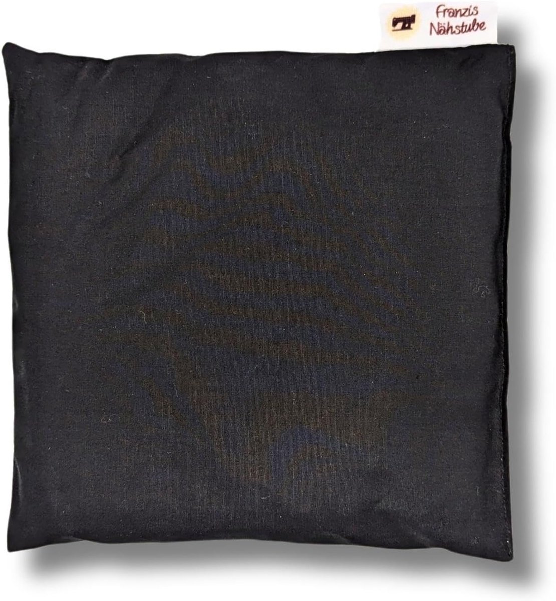Kersenpitkussen 20 x 20 cm - zwarte 100% katoen - herbruikbaar - voor warmte en kou - SnelShoppen