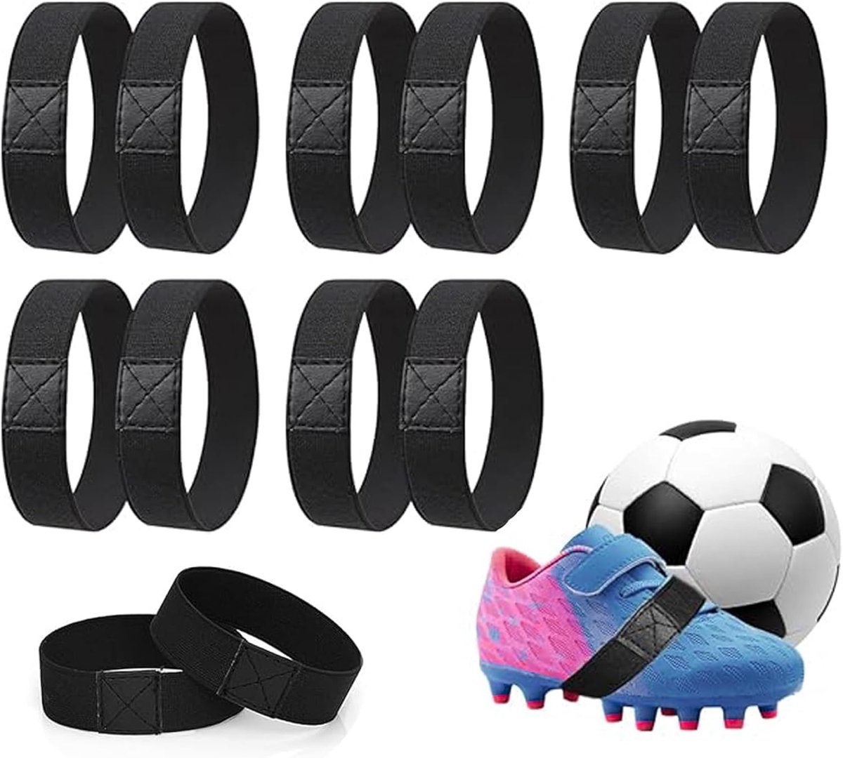 Voetbalschoenen Fastening Band - Antiknoop Elastische Veters - Scheurvast - Ideaal voor Kinderen - SnelShoppen