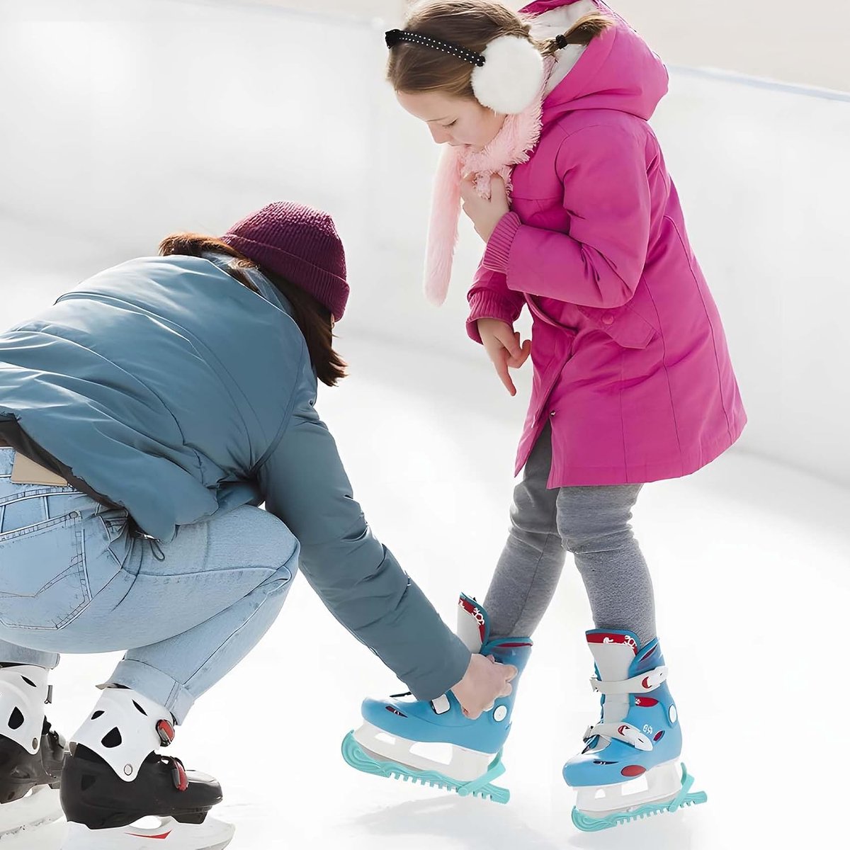 Schaatsbeschermers M - Mintgroen - Verstelbaar - Optimale bescherming voor schaatsen - ShopVlot