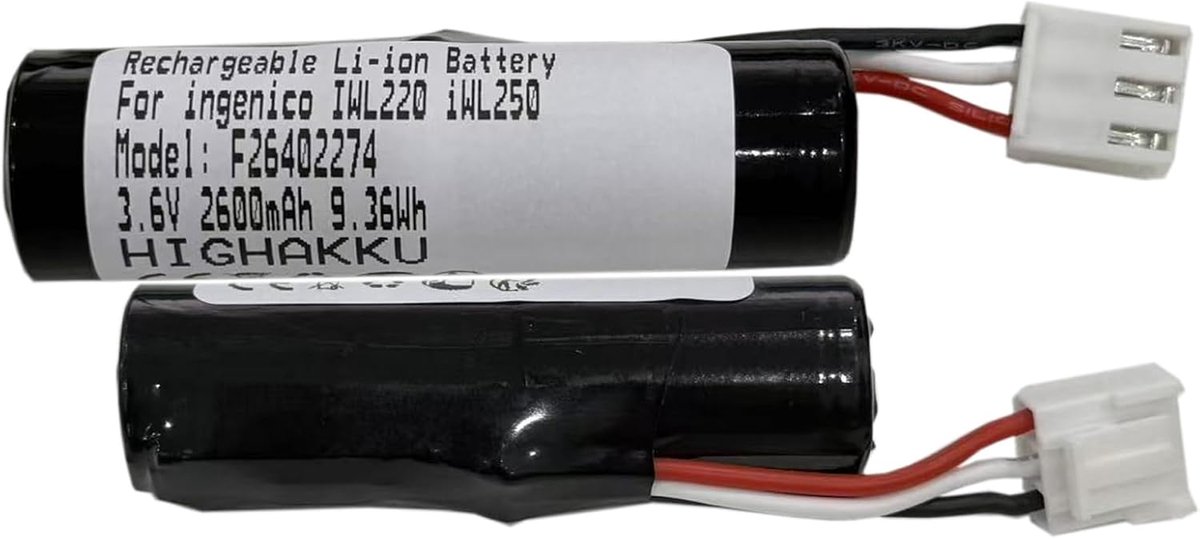Vervangende batterij voor Ingenico Move 3500 5000 IWL220 IWL221 IWL222 IWL250 IWL251 IWL252 - 100% nieuwe batterij - ShopVlot