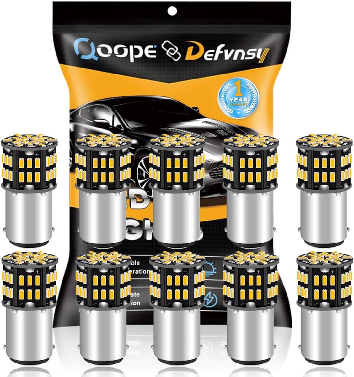 LED Lampen 12V - Warm Wit 3000K - 10 Stuks - Duurzame vervangingslampen voor RV en Boot - ShopVlot