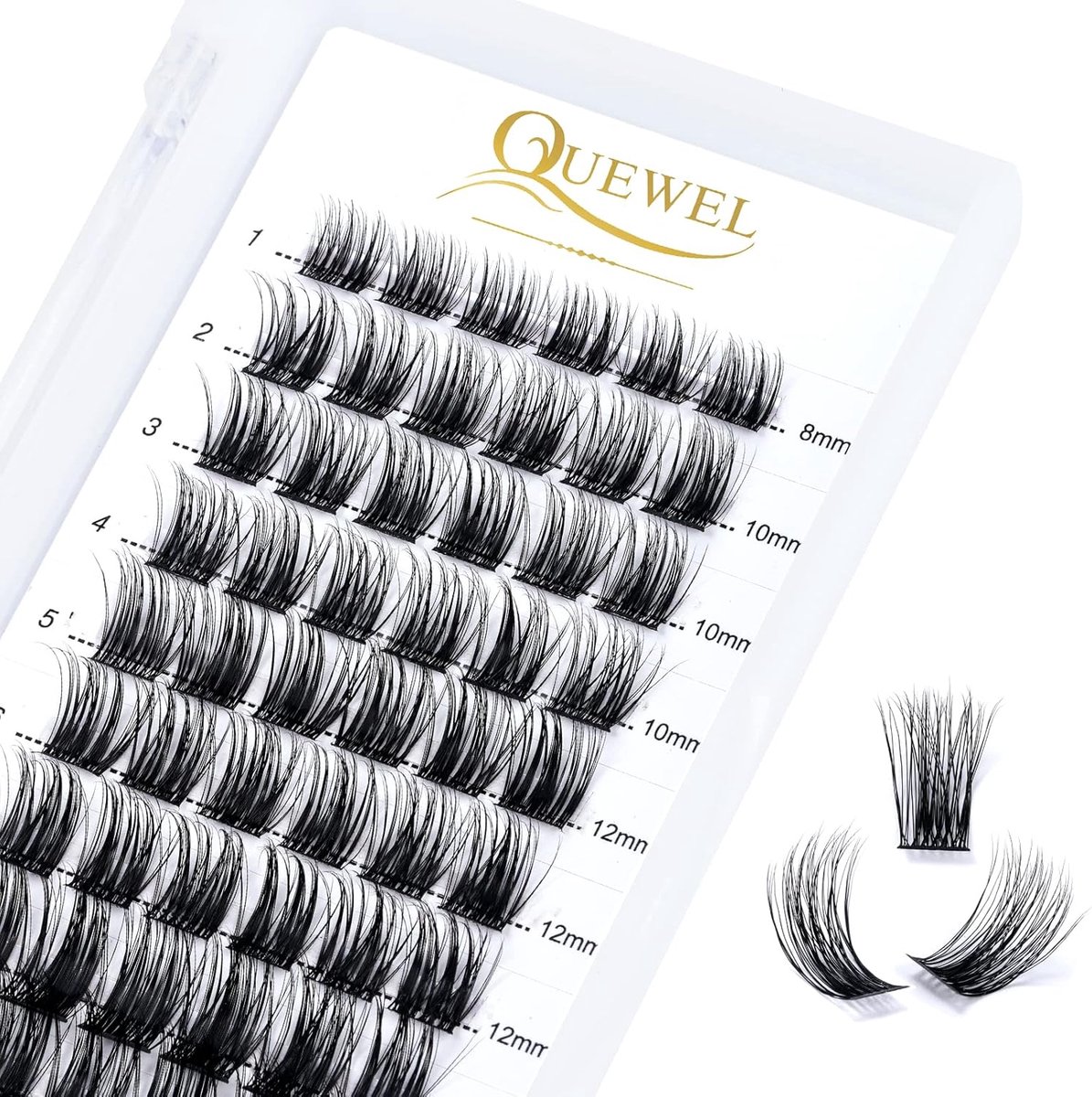 Wimpers enkele wimpers C krul - MIX 8-16 mm - natuurlijke uitstraling - ideale basis voor wimperextensions - ShopVlot