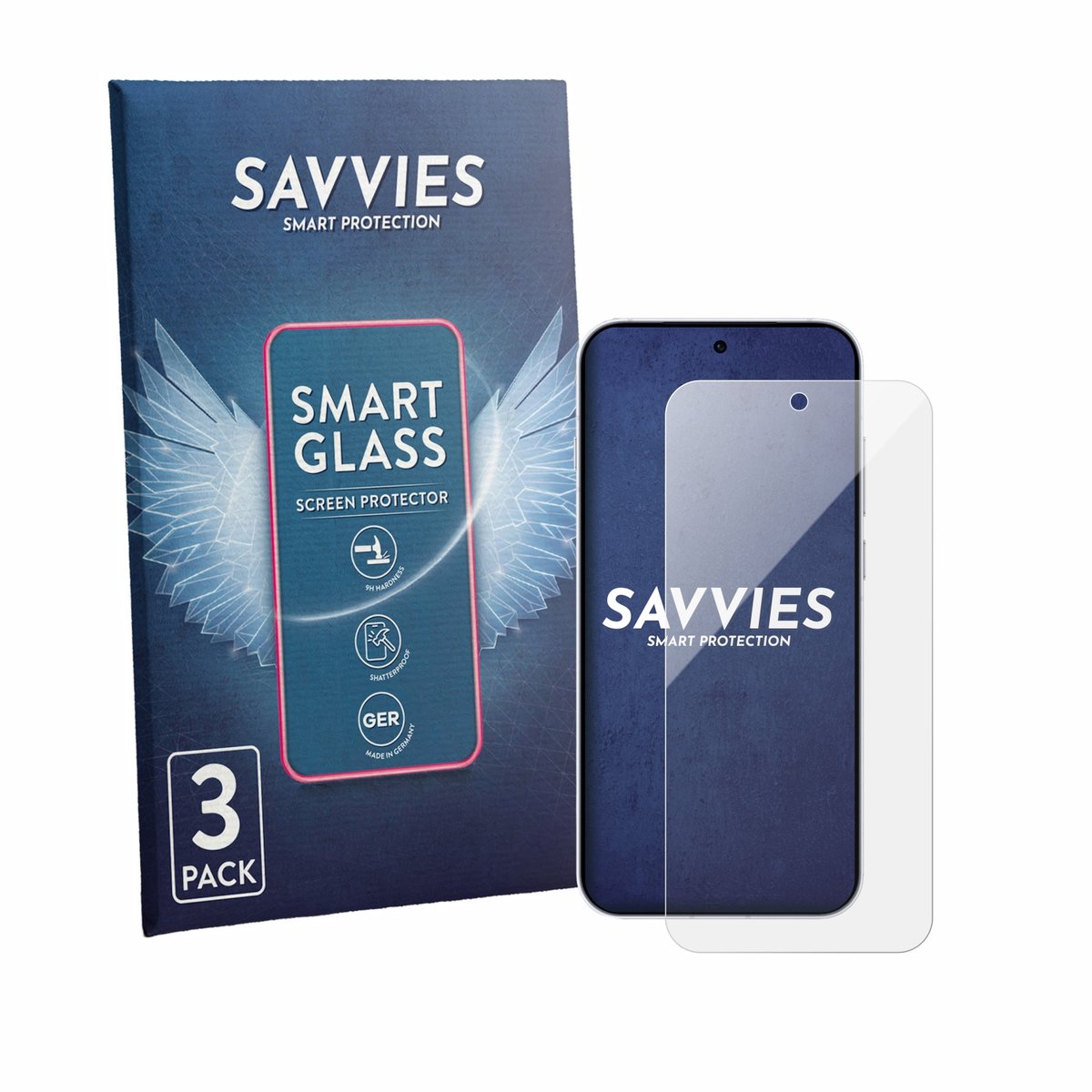3 Stuks Savvies Screenprotector - geschikt voor Oppo Reno 16 Pro 5G - beschermfolie glas transparant