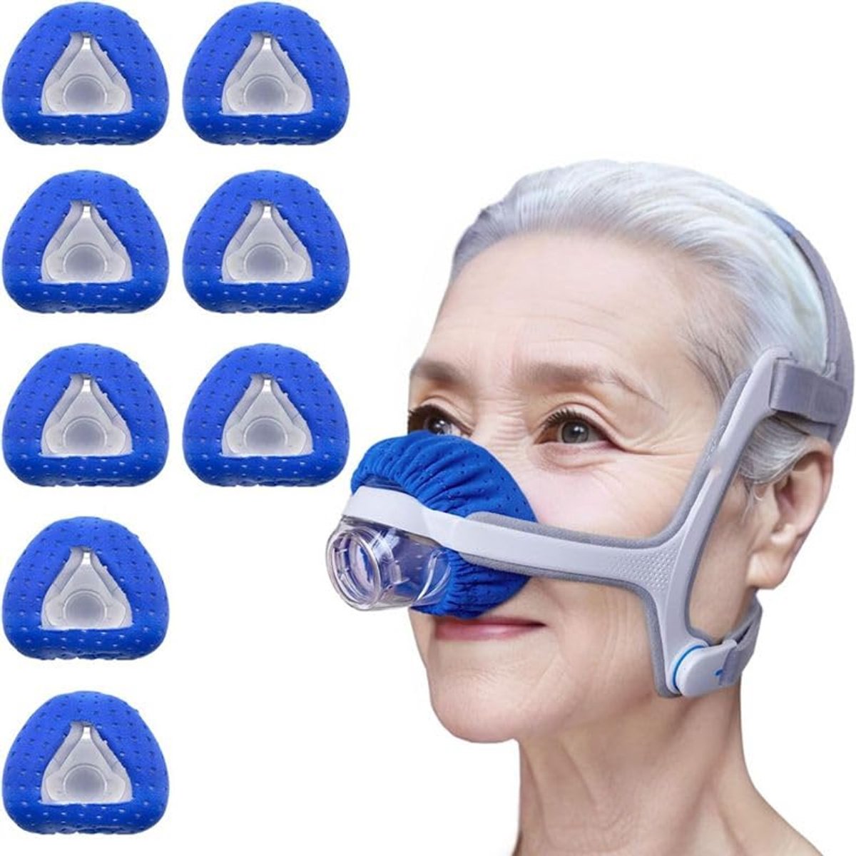 neusmaskerinzetstukken 8 stuks - herbruikbaar - ademend materiaal - ultiem comfort - ShopVlot