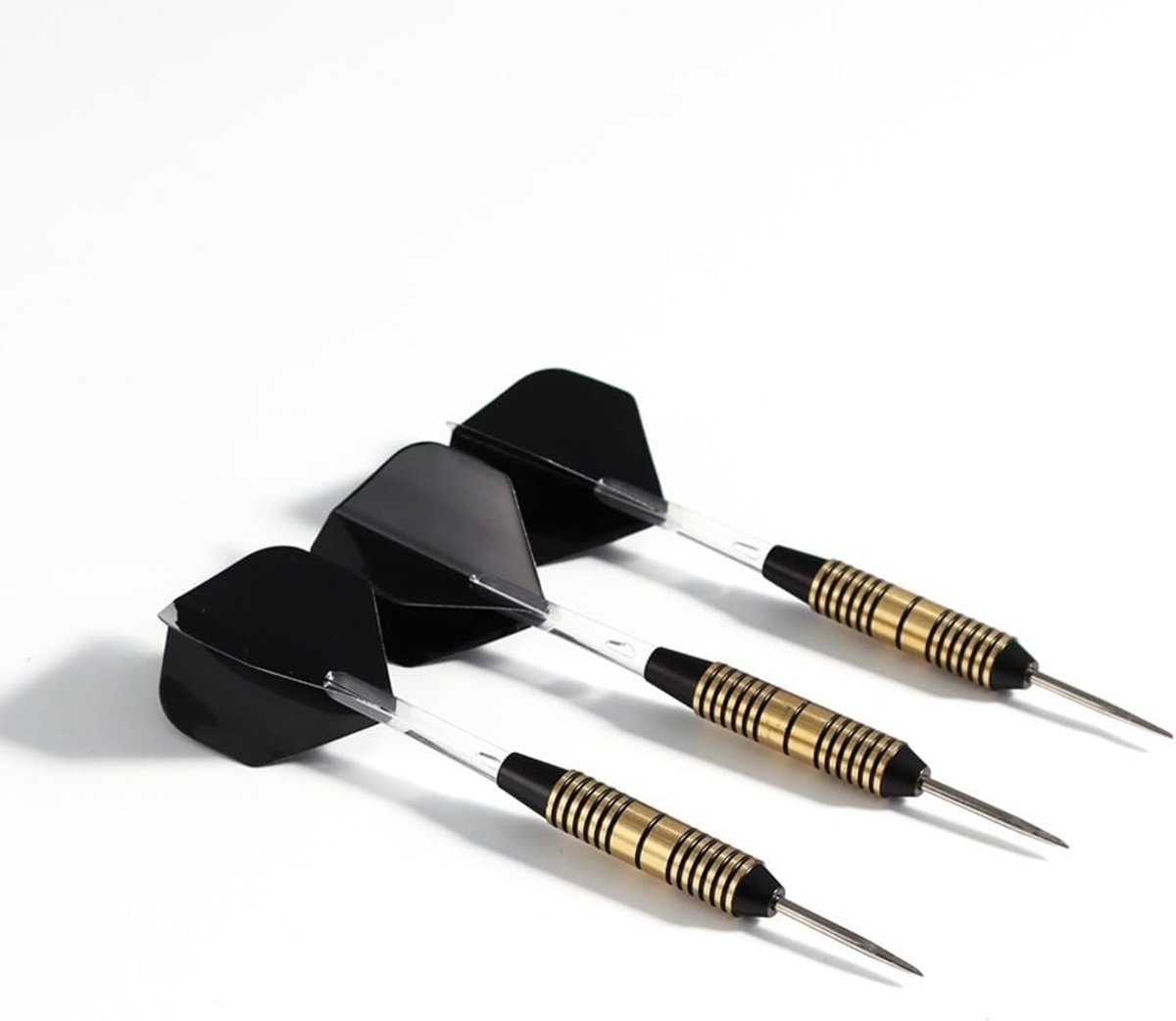 Darts set 25 gr. - steeltip - zwart - perfect voor beginners - ShopVlot