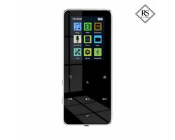 RaviSoll MP3/MP4 Speler - Bluetooth - 24 Uur Batterijduur - SD kaart tot 64GB - Shuffle/Repeat - Incl. oordopjes - Lichtgewicht - Dictafoon - Zwart