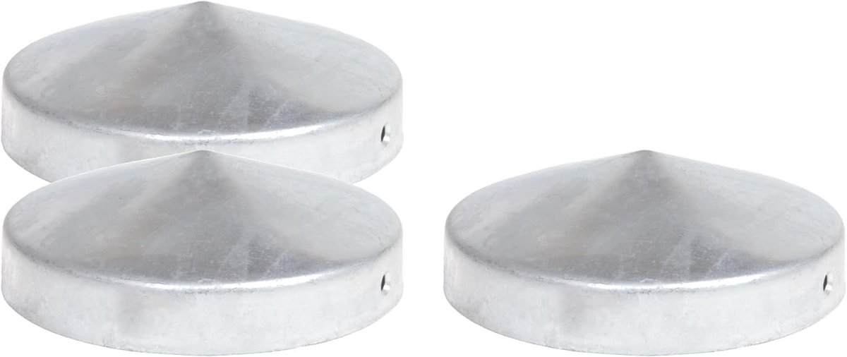 pfostencap staal 101mm - verzinkt - weerbestendig - beschermt houten poten - ShopVlot