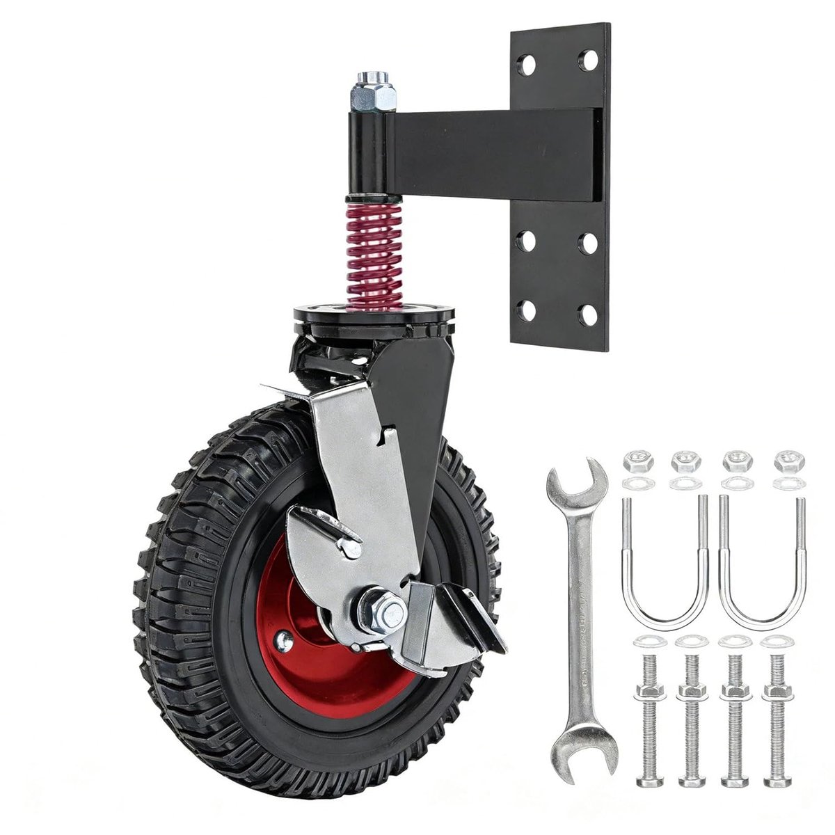 Hekpoort wiel 20 cm - 300 kg draagkracht - 360° draaibaar - robuuste duurzaamheid - ShopVlot
