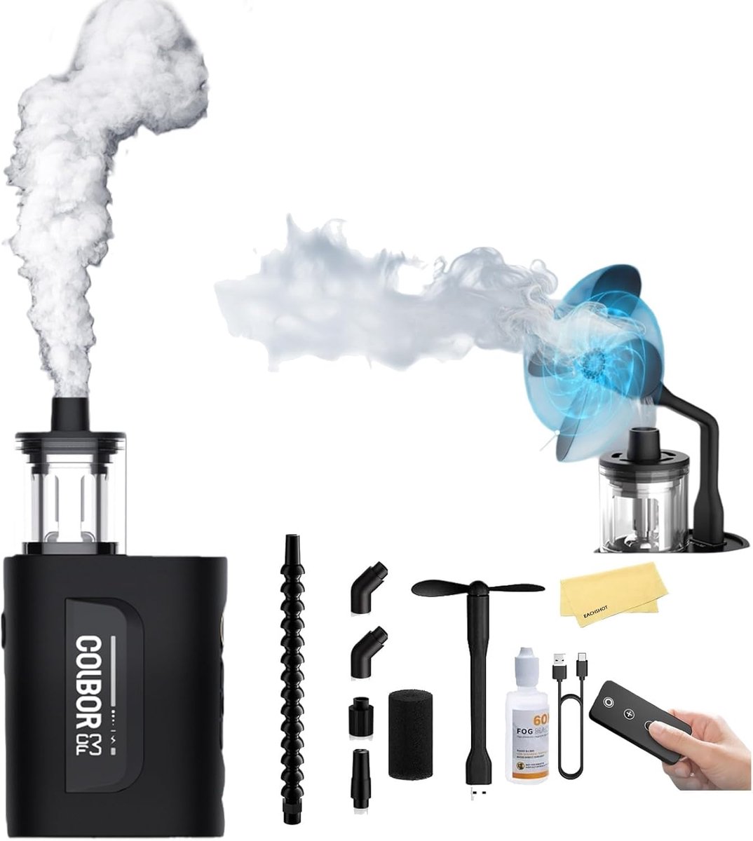 Mistmachine 30 W - Draagbaar en oplaadbaar - 5-traps rookdichtheid - Ideaal voor fotografie - ShopVlot