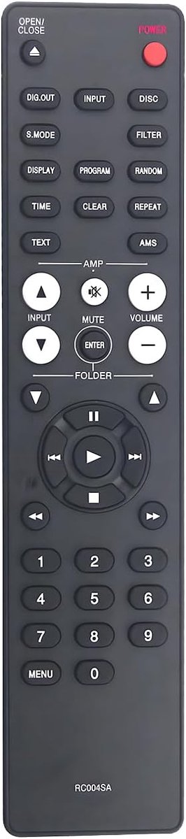 Vervangende afstandsbediening - Voor Marantz CD6006 CD6005 CD5004 CD6004 - Eenvoudig in gebruik - ShopVlot