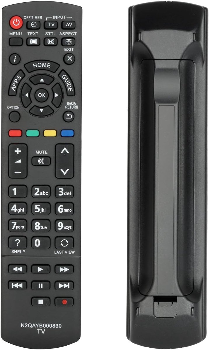 Afstandsbediening voor Panasonic TV - Vervangingscontroller - Compatibel met diverse modellen - ShopVlot