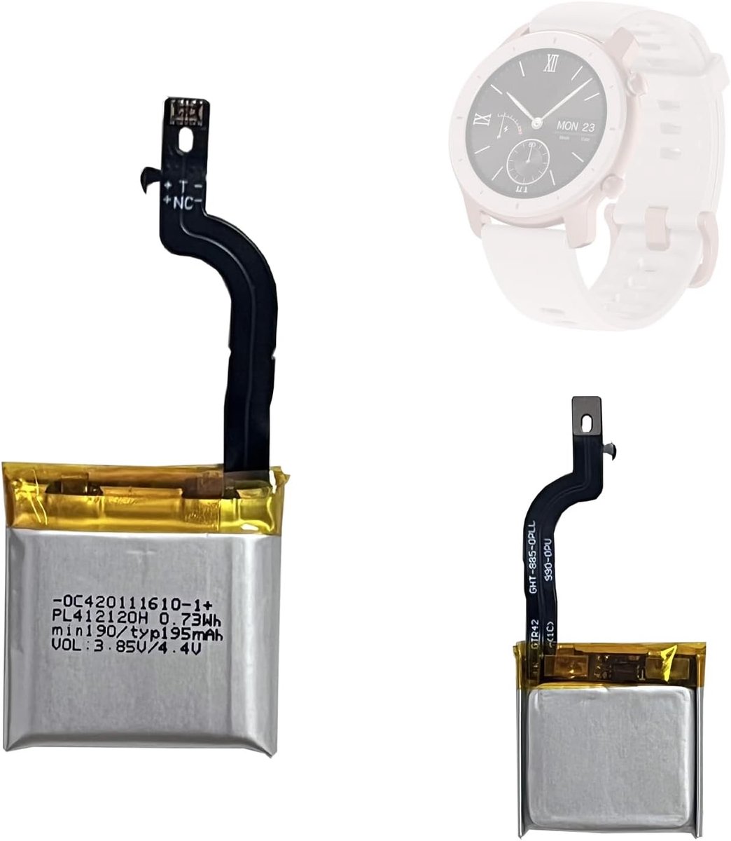 Vervangende batterij PL412120H - Compatibel met GTR 42mm A1909 A1910 - Hoogwaardige A+ cellen - ShopVlot