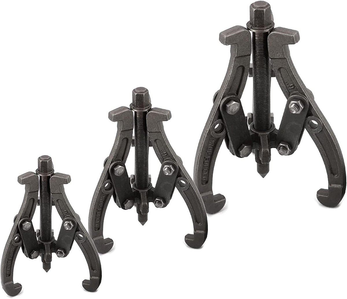 Haalder drieklauw trekker 4, 6.8 inch - 3-delig set - corrosiebestendig - ideaal voor tandwielen en lagers - ShopVlot