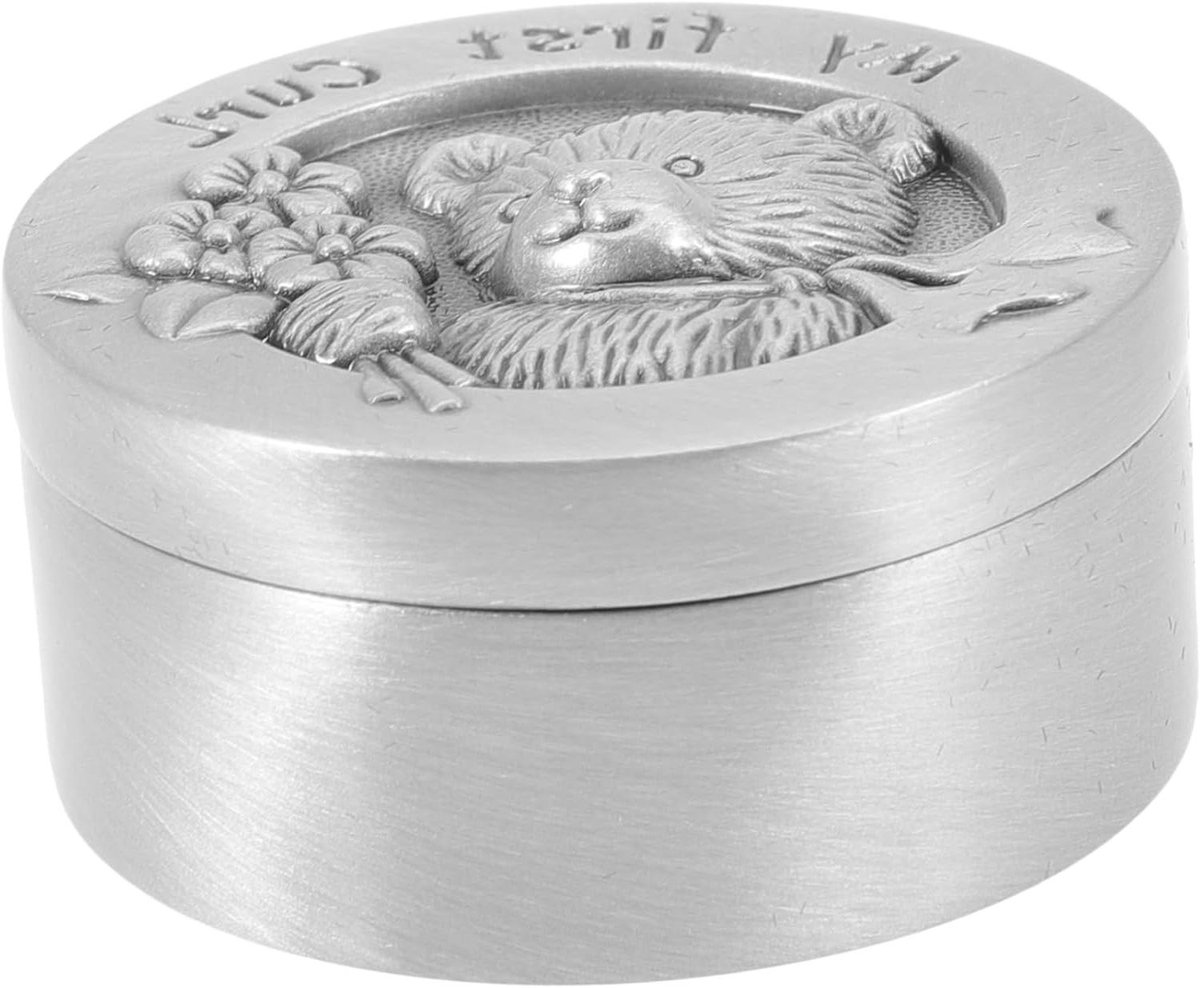 Haardoos Baby - Babytandenbewaarder Metalen Box - Herinneringen Bewaren - Roestvrij Staal - 4 x 4 x 1.9 cm - Zilver