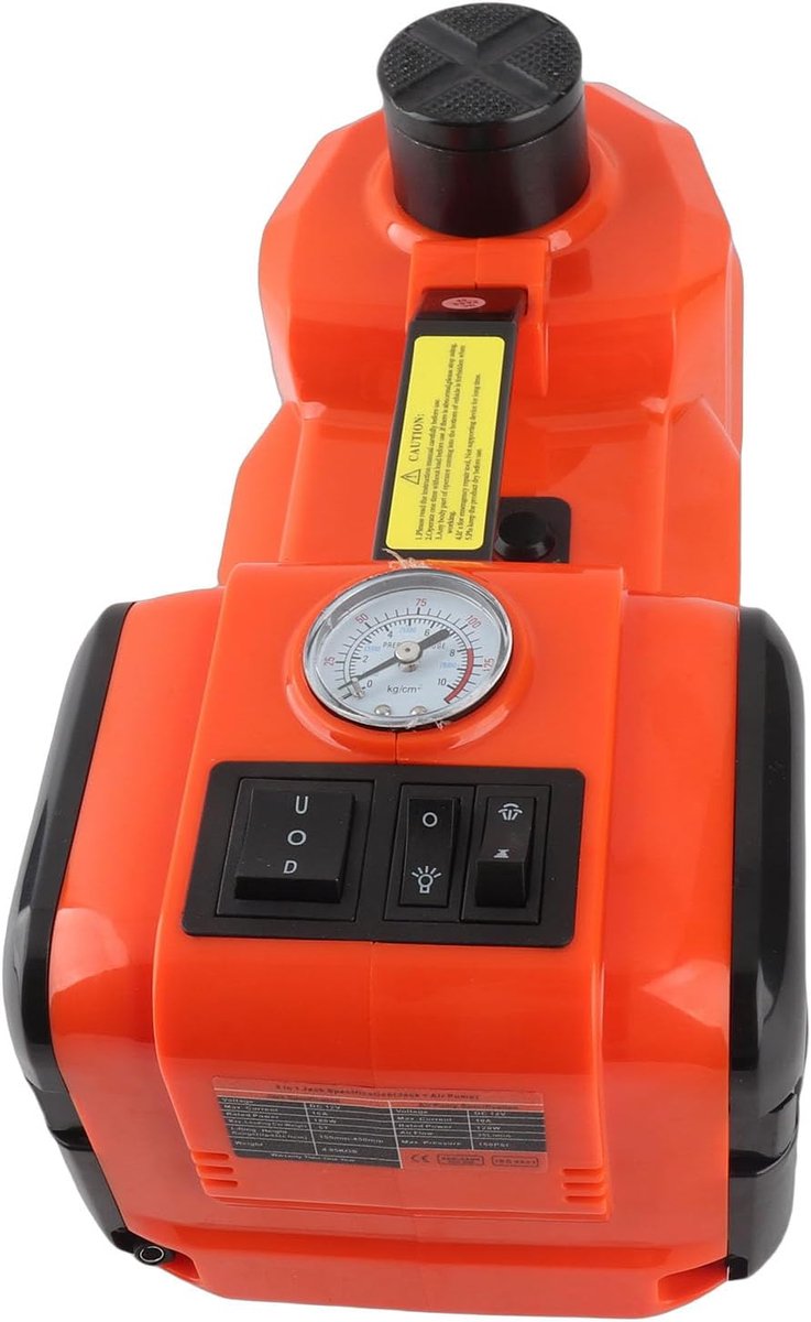 Elektrische Krik - Autokrik Hydraulisch - Band Wisselen - Automatische Noodstop - 5 Ton 15-45 cm - Zwart