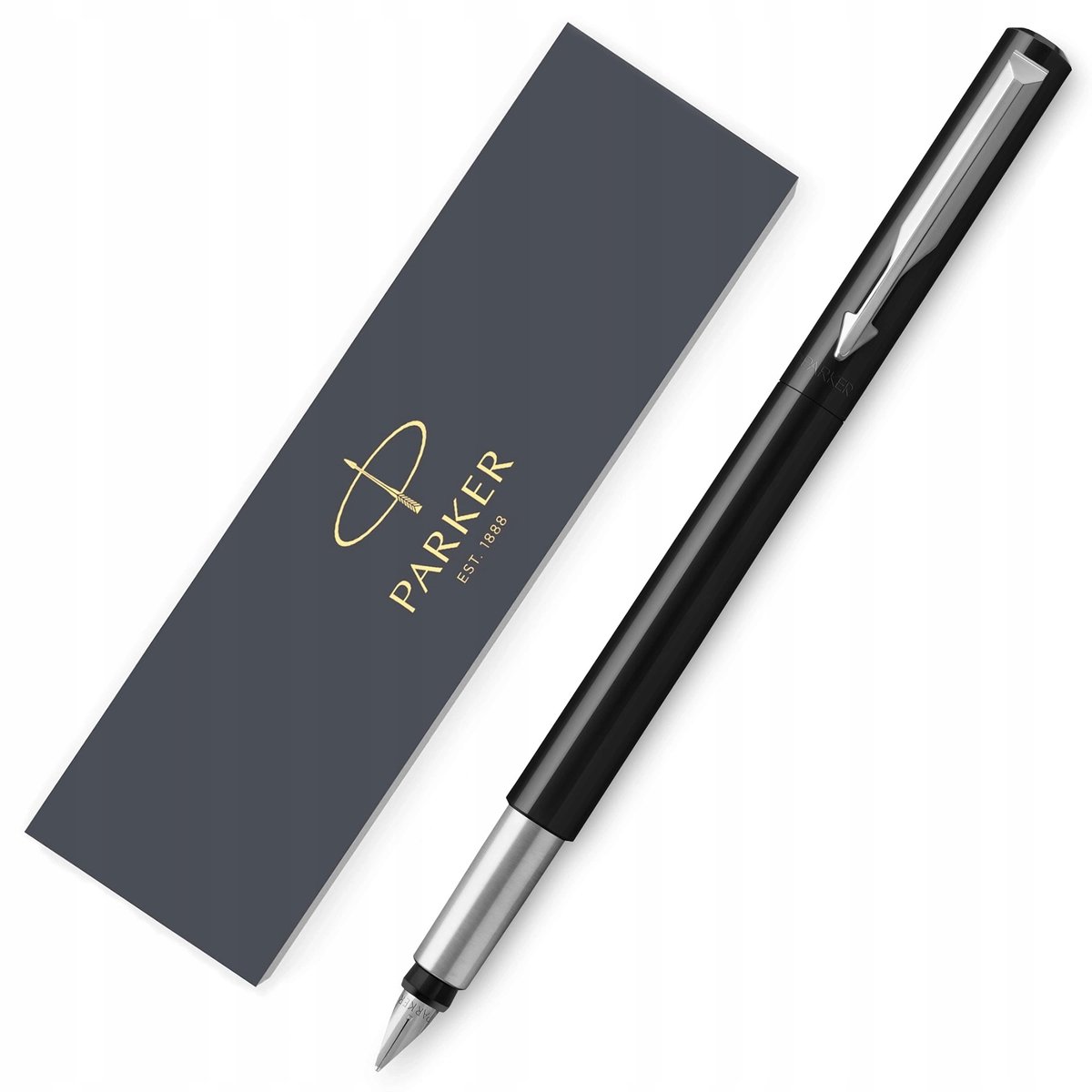 Parker Vector Vulpen Zwart met Doos - Elegante Schrijfervaring