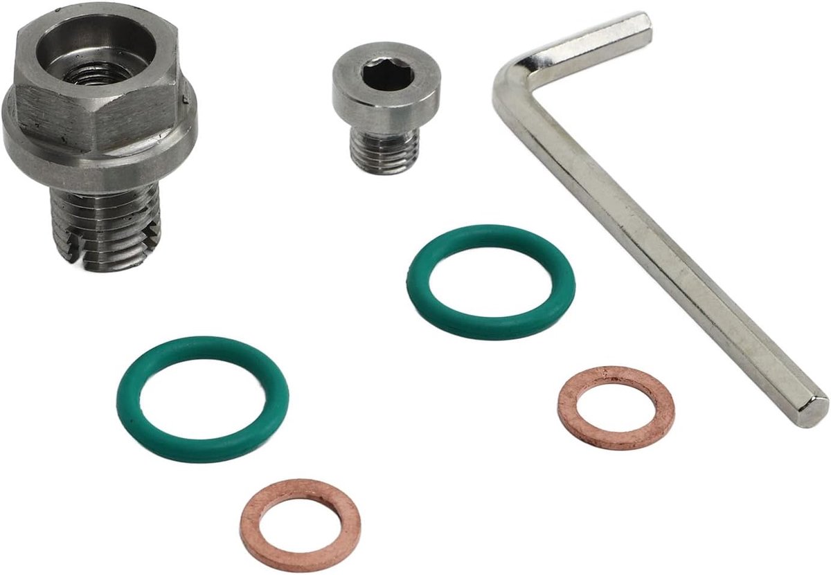 Reparatieset voor oliebehuizing, grote piggyback-afvoerstop, roestvrij staal, robuust, eenvoudig te installeren, duurzaam, voor auto (M14,1 - 1,5 x 15 mm)