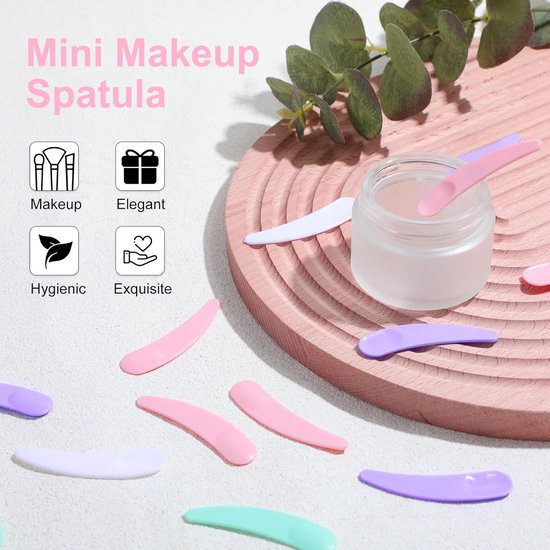 Spatels voor crème, mini-cosmeticaspatel, crèmesspatel, cosmetische spatel, meerkleurige cosmetische spatel, maskerschep voor het verwijderen van de resterende — afbeelding 3