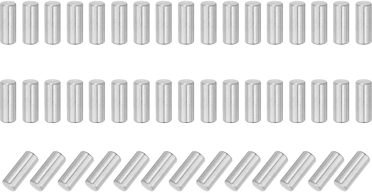 110 stuks 304 roestvrij staal cilinderpen 4mm diameter, 10mm lengte plugstiften metalen schapbouten voor kledingkast commode kast boekenkast industrie huishouden meubels rekken