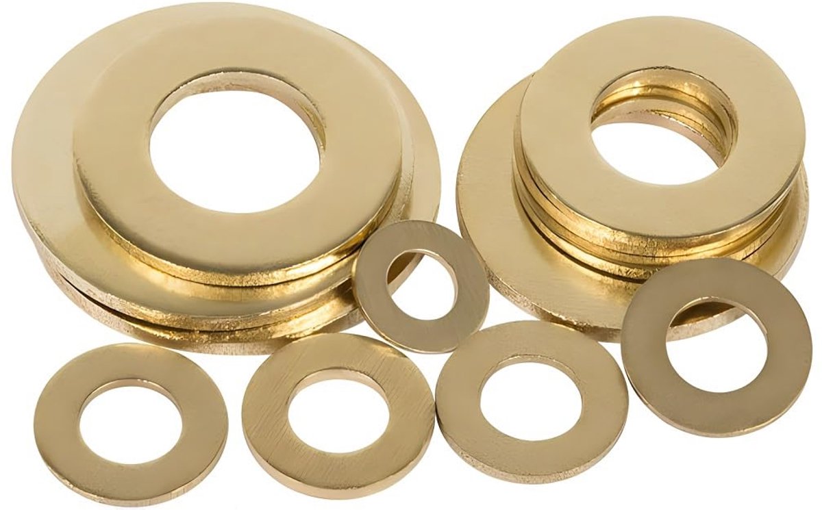 Ringen koper ronde borgringen M3 x 5 x 0,5 mm (200 stuks)