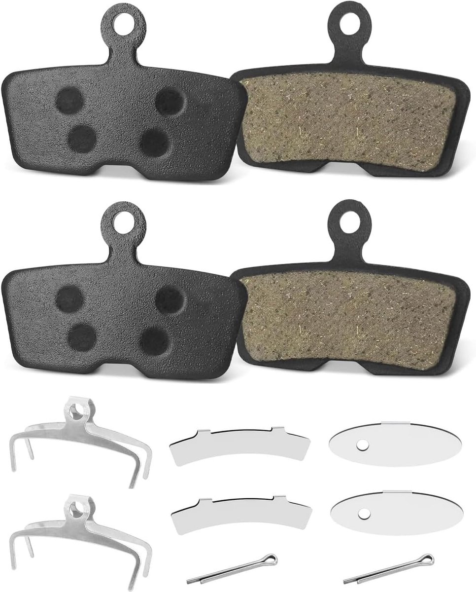DB8 schijfremblokken, 2 paar, compatibel met SRAM Code R Guide RE G2 RE met verstelbare plaat, eenvoudig te installeren