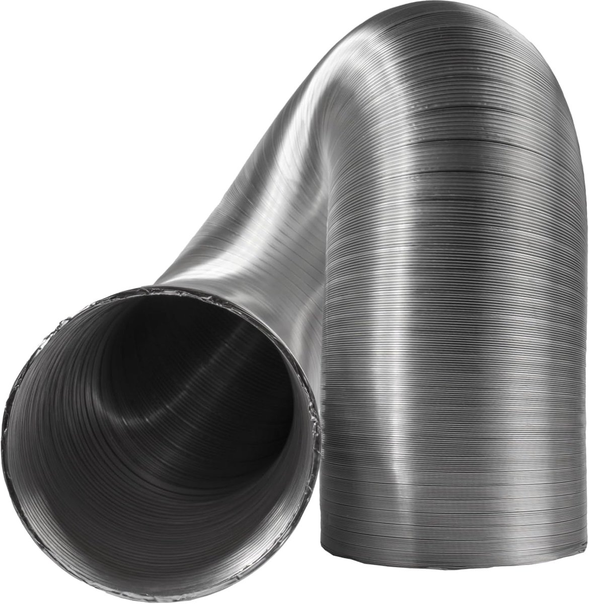 15 cm / 150 mm Alurohr - 3 m lang Flexibler Belüftungsrohs - für Wäschetrockner Abzugshaube, Rohrventilator, Klimaanlagen - Luftkanal Einlas, Ablufts chlauch für Gewächshauszelte, Growbox