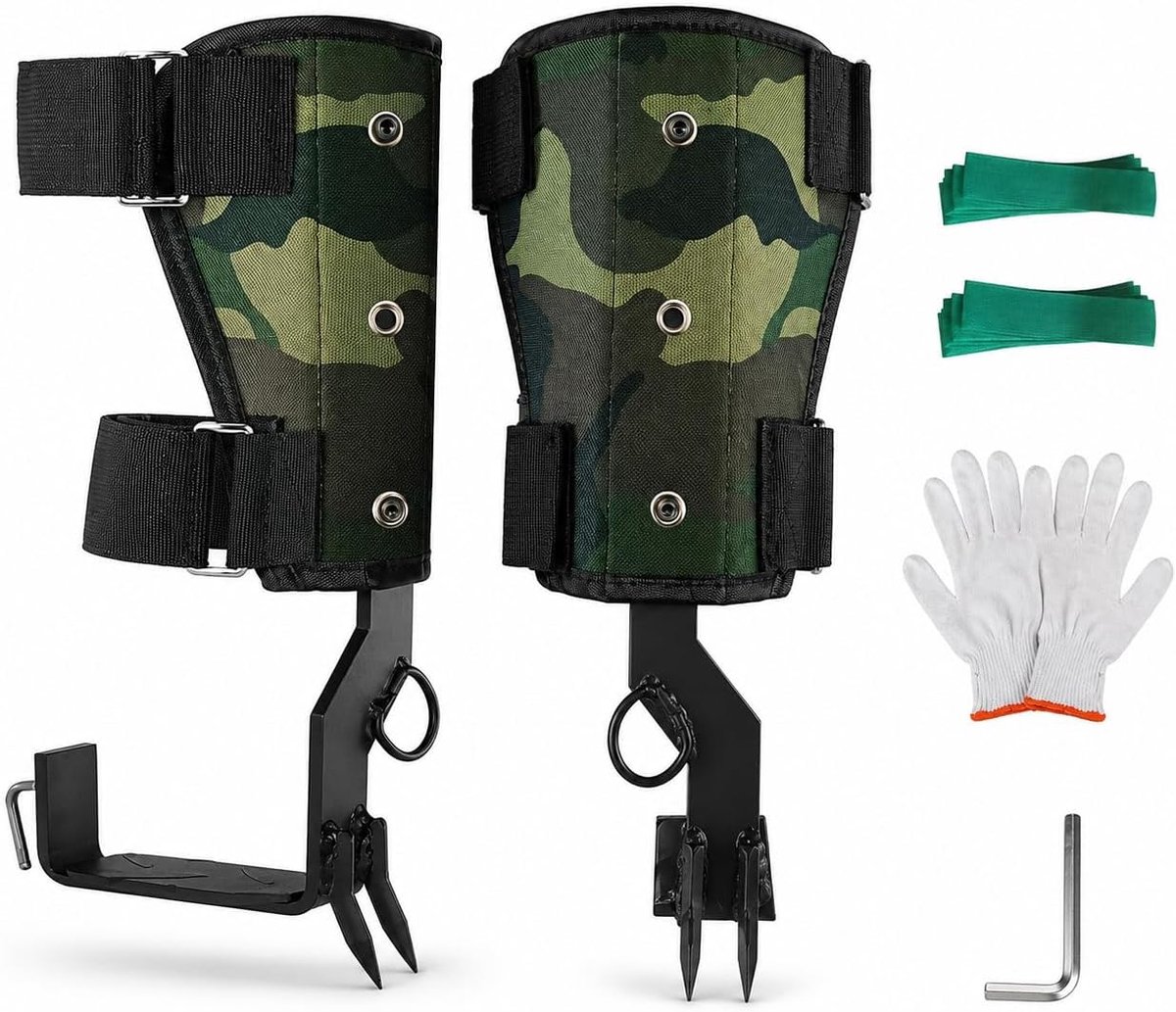 Klimschoenen, klimschoenen, boomnoppen, antislip bosbouwset voor boscamping, camouflage