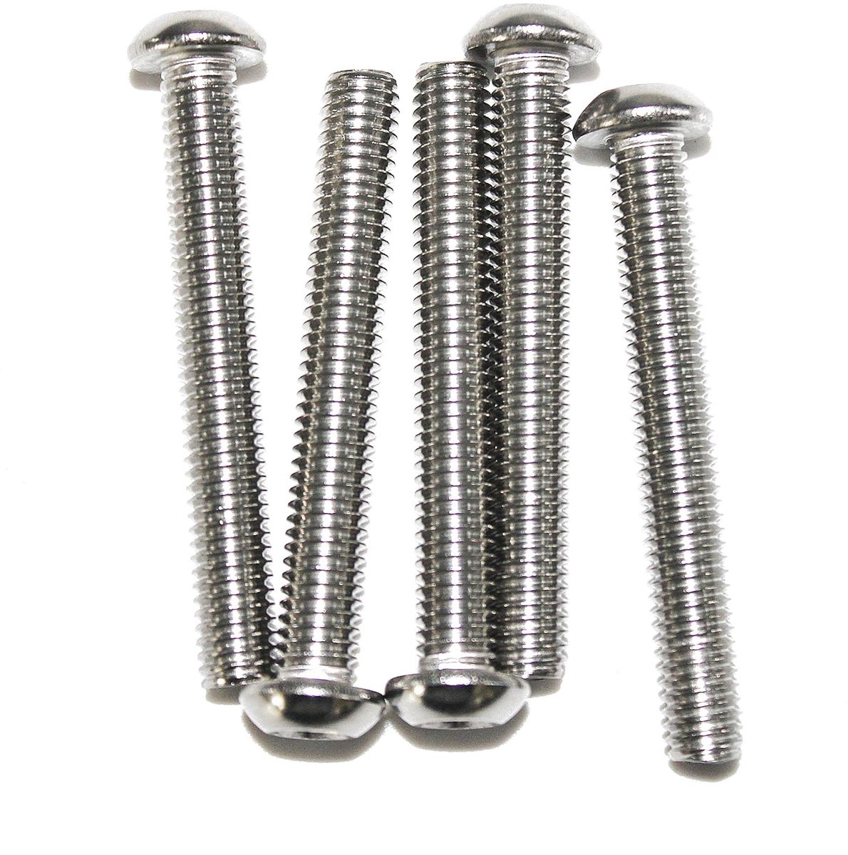 10 stuks M4 x 50 platte kopschroeven met binnenzeskant ISO 7380-1 roestvrij staal A2