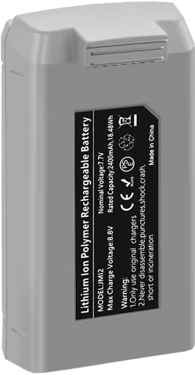 18,48Wh 2400mAh Mini 2/Mini SE/Mini 4K intelligente vlucht accu vervanging compatibel met DJI Mini 2/Mini SE/Mini 4K intelligente vlucht