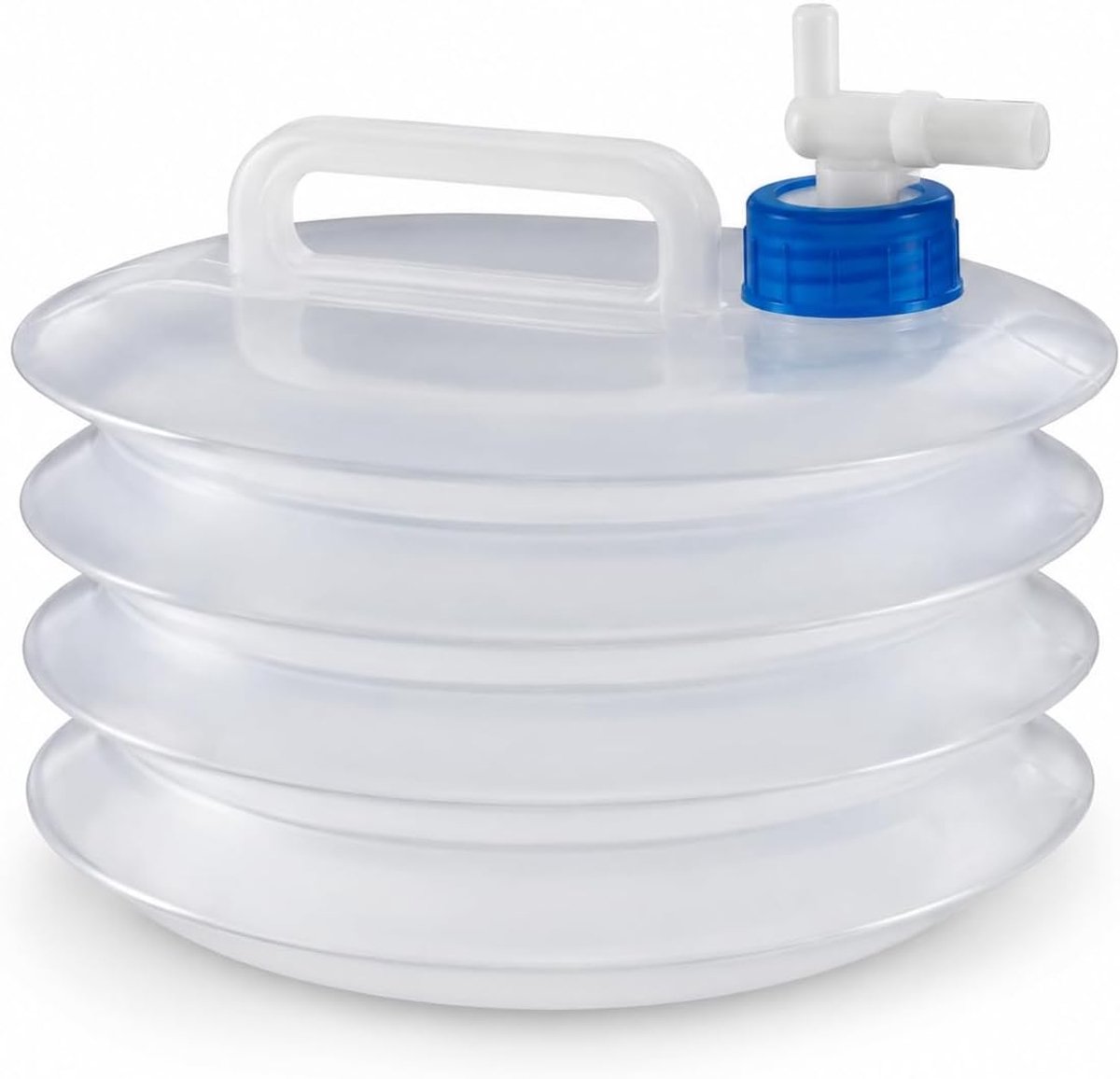 waterjerrycan van LDPE, 5 l, met kraan, compact en ruimtebesparend, voor kamperen