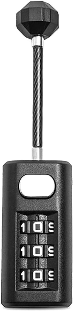 Hangslot met 3-cijferige combinatiecode, klein reisbagageslot, voor koffers, kluisjes, gereedschapskisten en meer, 42 x 20 x 16 mm