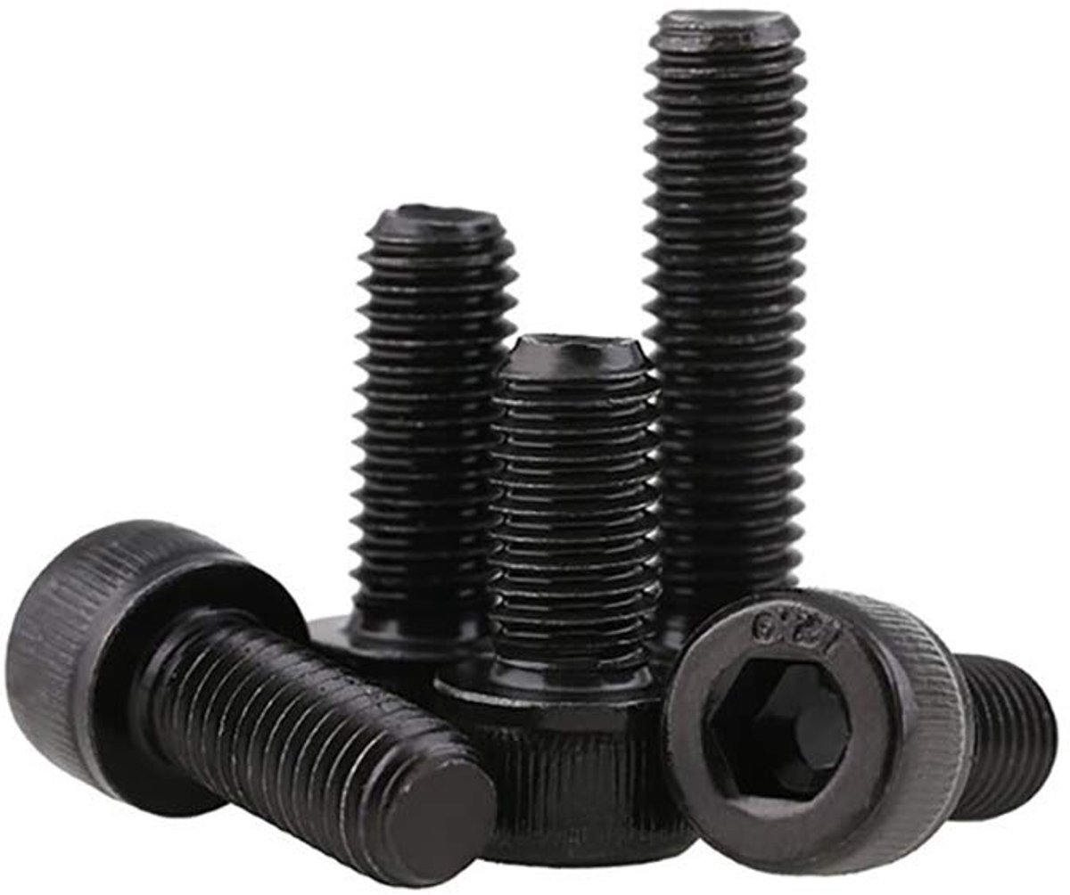 tooloflife M6 x 35 binnenzeskantschroeven, DIN 912, zwart, 6 mm, 12,9, 150 mm, 1 stuk