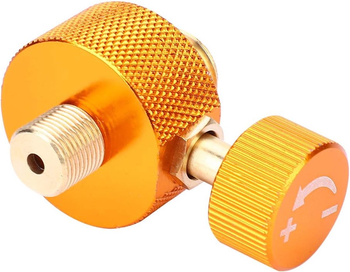 Messing Gasadapter Koperen Gascilinderadapter Metalen Gastank Adapter met Verstelbare Knop voor Het Midden -Oosten Standaard Camping Fornuis Buiten Koken