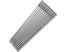 11 stuks extra lange 200 mm torx-schroevendraaierbits, manipulatiebestendig | Saipor Torx magnetische bits, torxs-bits, zeskantschacht, 1/4 inch, voor elektrische schroevendraaier (T6-T40)