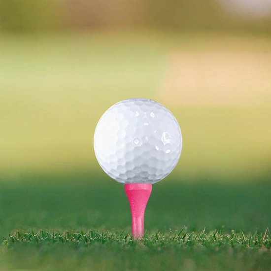 Tees 1-1/2 inch 100 Stuks, Korte Golf Houten Tees (Roze, 38mm) — afbeelding 3