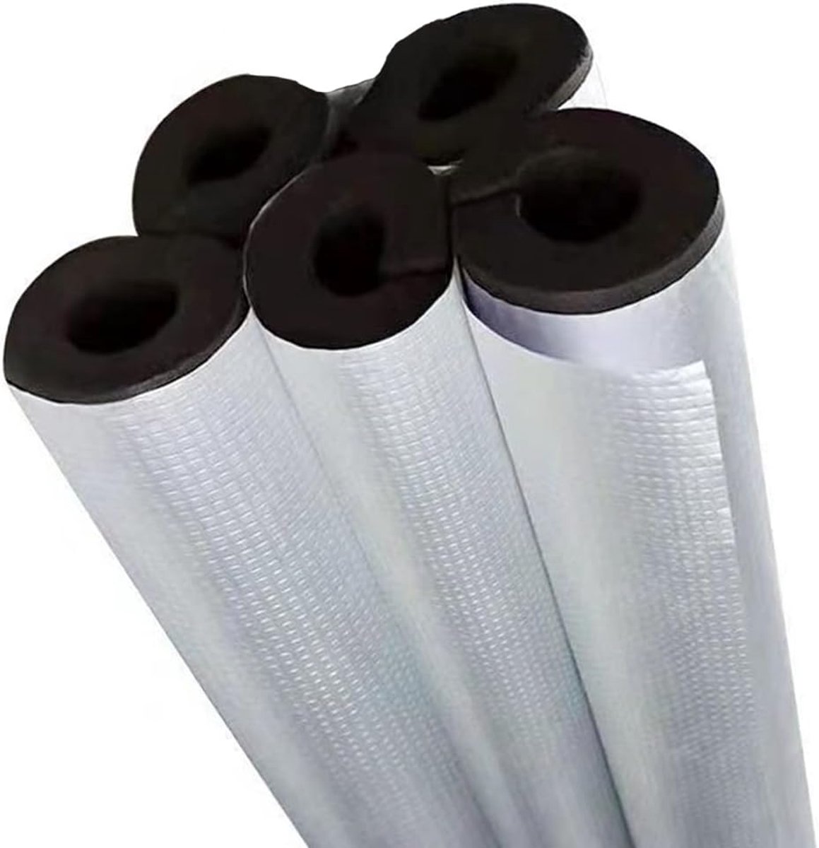 Buis van isolatieschuim voor buis, zelfklevende buislaggende schuim, lengte 600 mm voor buisdiameter 16 mm, antivries isolatie vuurvast materiaal, winter buitenpijp isolatiebekleding (5