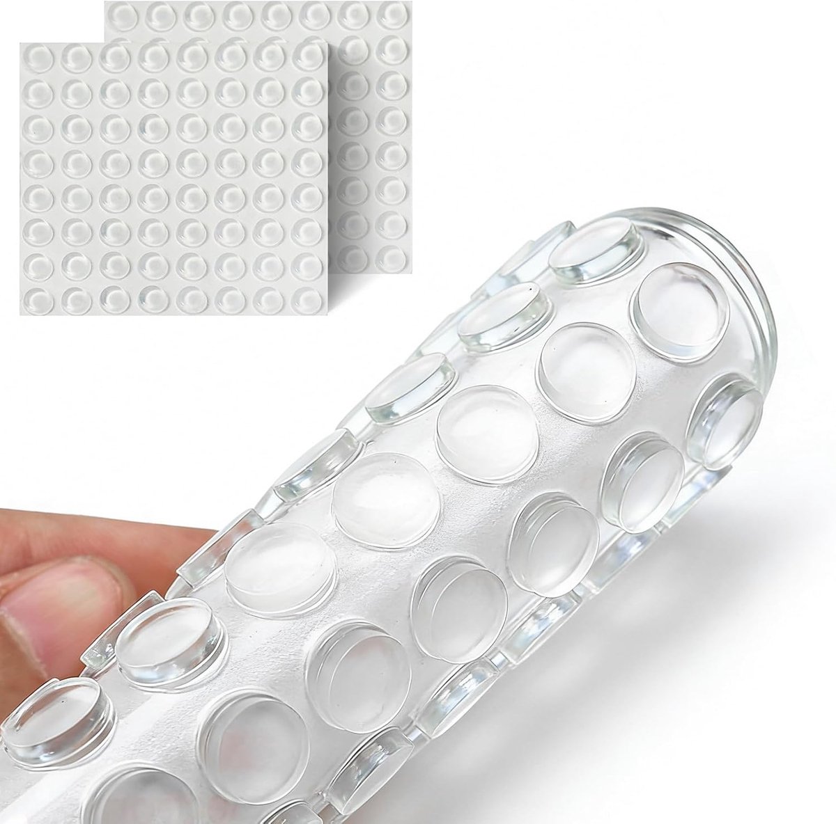 bumperpads, 128 stuks 12 x 4 mm zelfklevende siliconen pads, transparante antislip voetmat, huishoudelijke beschermers