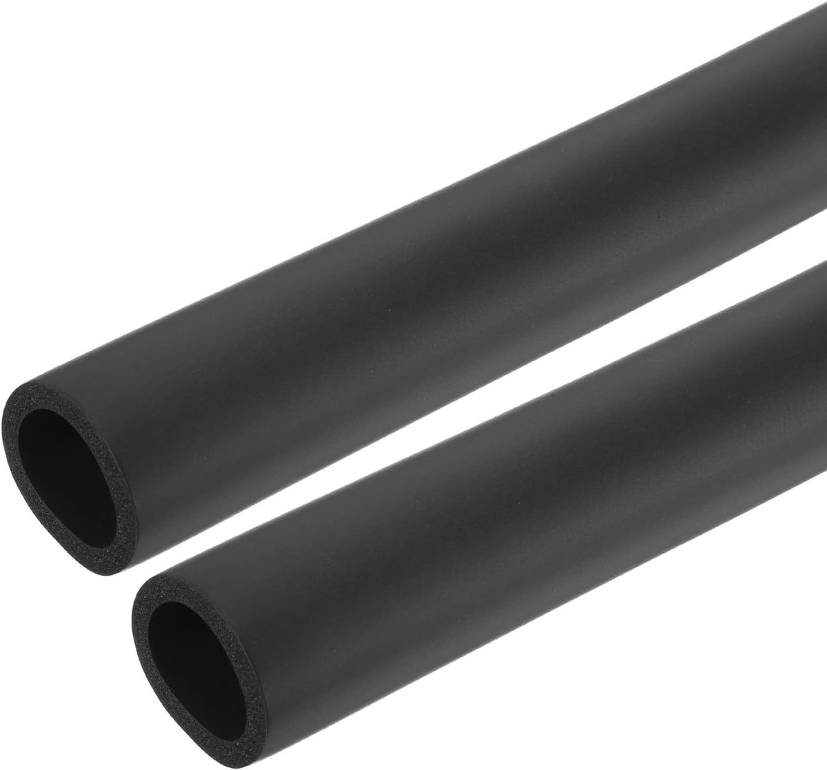 Buisisolatie, schuim, 26,5 mm ID, 36,5 mm OD, 0,3 m lengte, antislip, schuimslang voor fitnessapparaten, gripondersteuning, hoes, fietshandgrepen, stuurgrepen, zwart, 2 stuks