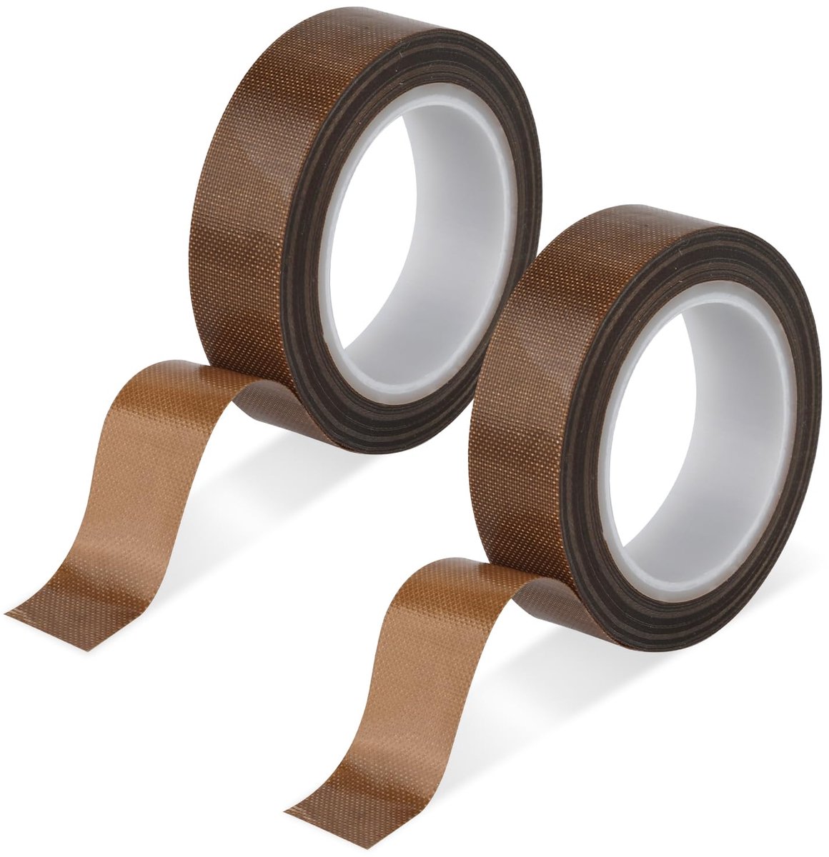 2 Rollen 13mmx10m Tapes met Lage Wrijving, Slijtvast Piepend Ladeschuifglijtape PTFE Oppervlaktebeschermingstape voor Hout Lade Kast Gordijn Meubilair (Bruin)