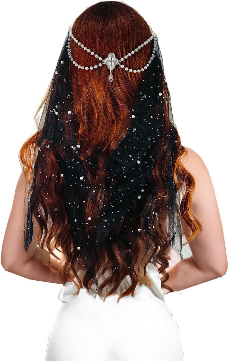 Bruidssluier, elf elf trouwjurk accessoire bruid hoofddeksel hoofdtooi voor bruiloft feest