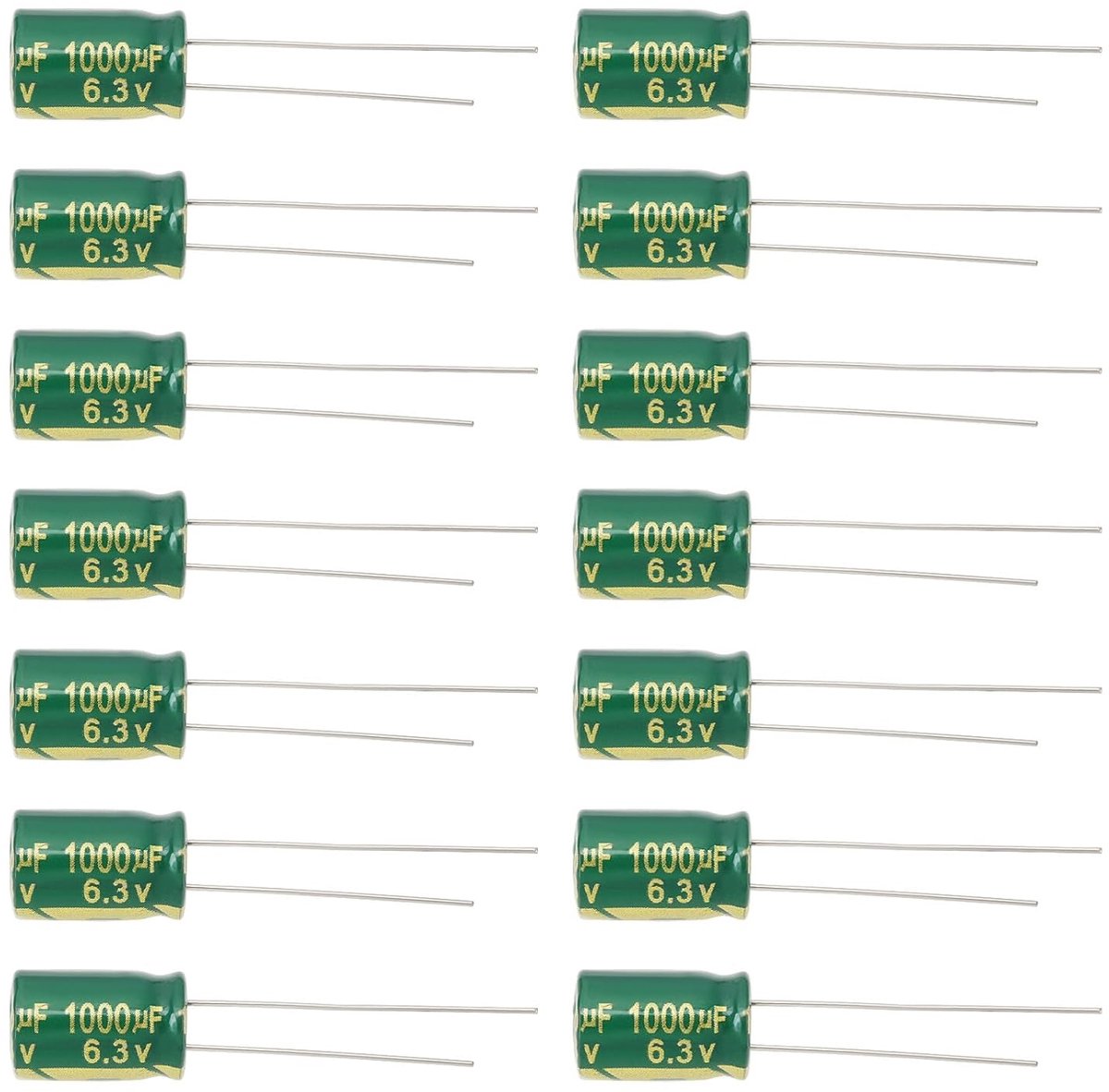 30 stks 1000 uF Condensatoren Direct Plug Elektrolytische Condensatoren 8x12mm Aluminium Radiale Elektrolytische Condensatoren voor TV LCD Radio Magnetron