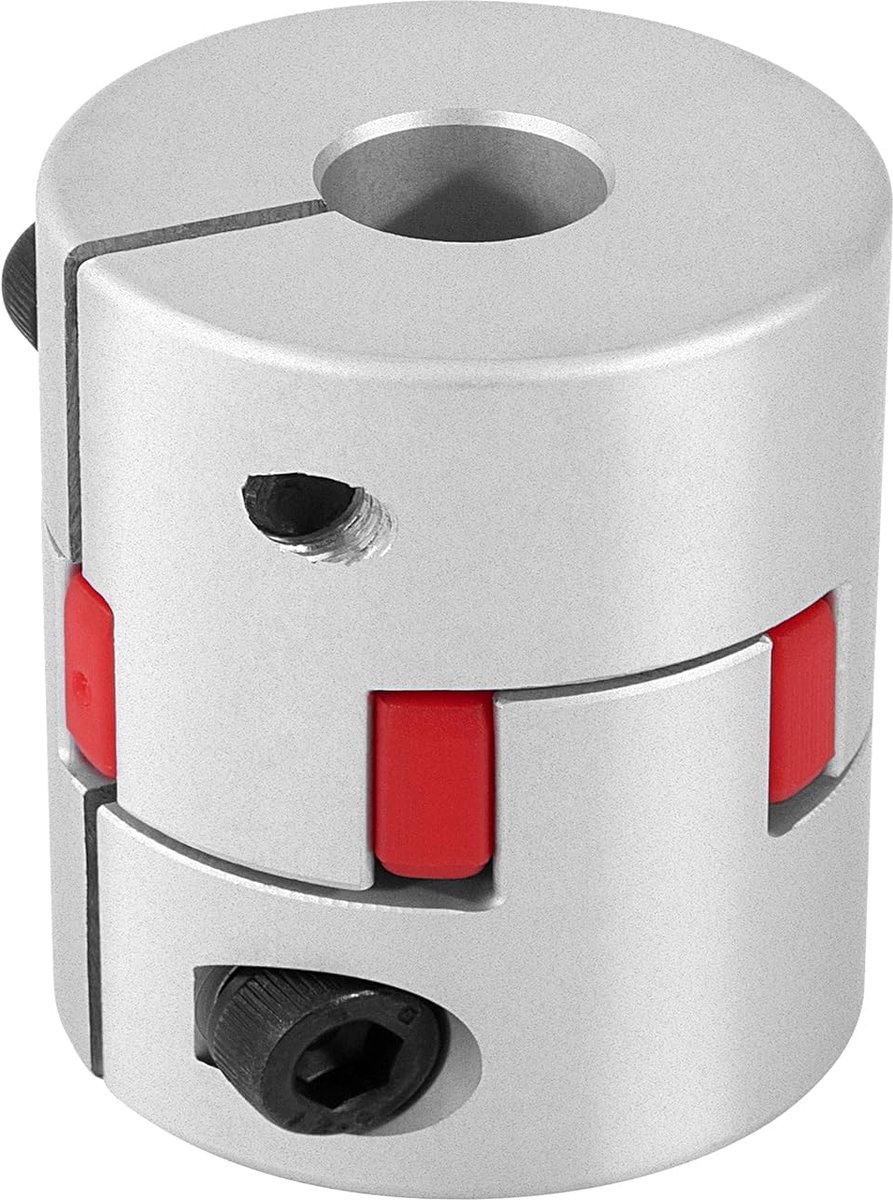 koppeling in pruimenvorm, 12 mm tot 14 mm, koppelingsas van aluminiumlegering, aansluiting voor 3D-printer en stappenmotor, D40 x L42