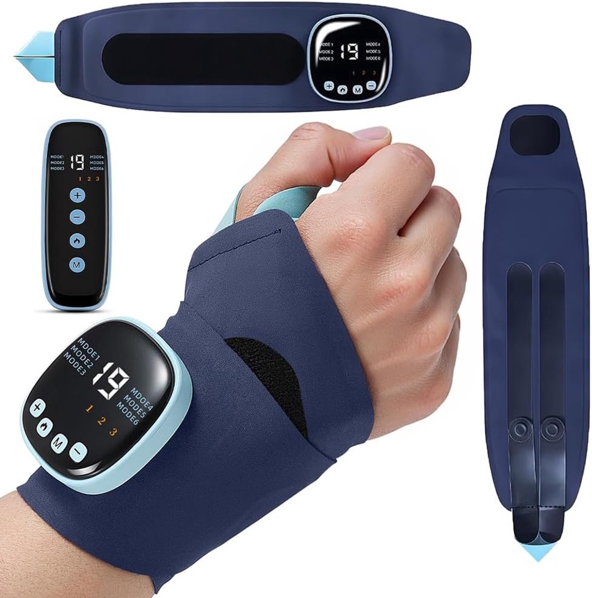 Wrist Massager - Draadloze handmassager met warmte - 3 warmte-instellingen - Verlichting van pijn en vermoeidheid - ShopVlot