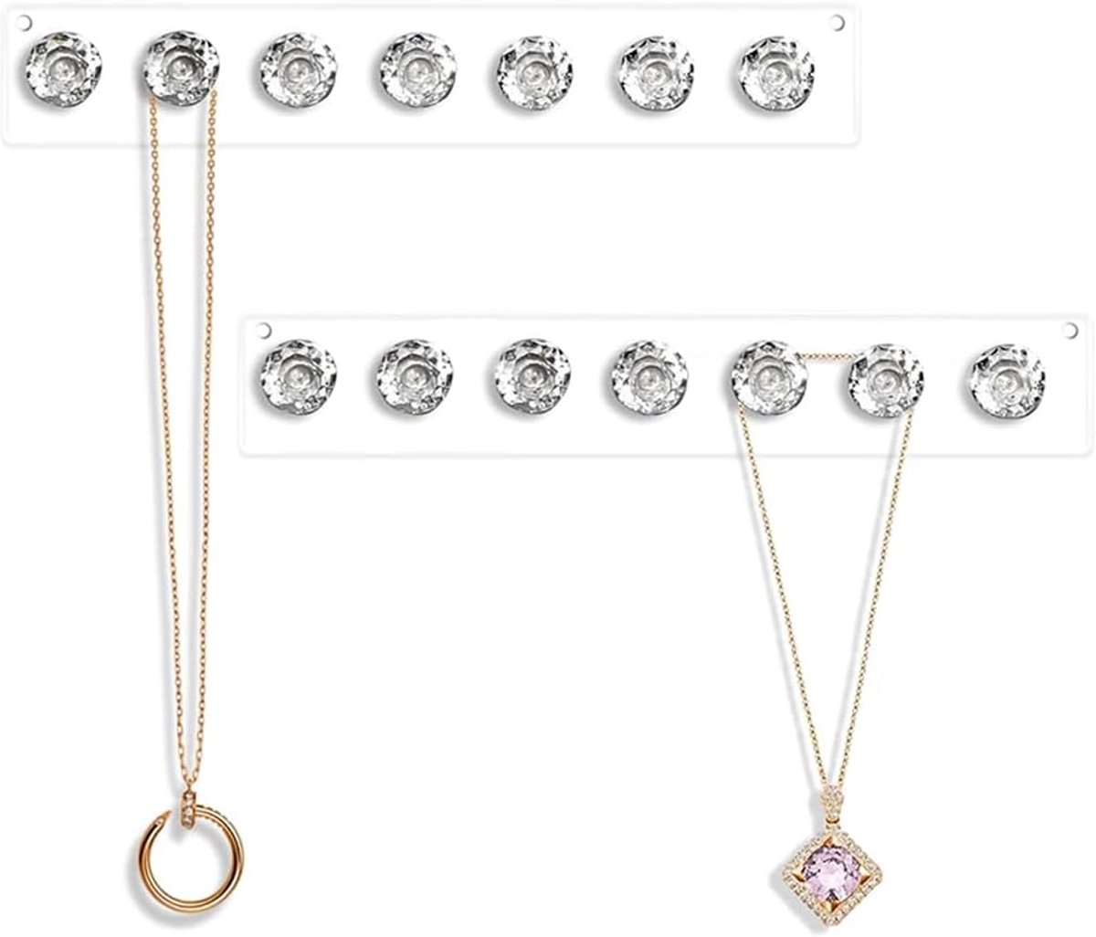 Sieraden wandopslag 2 stuks - robuuste organiser - ruimtebesparend - eenvoudig te bevestigen - ShopVlot