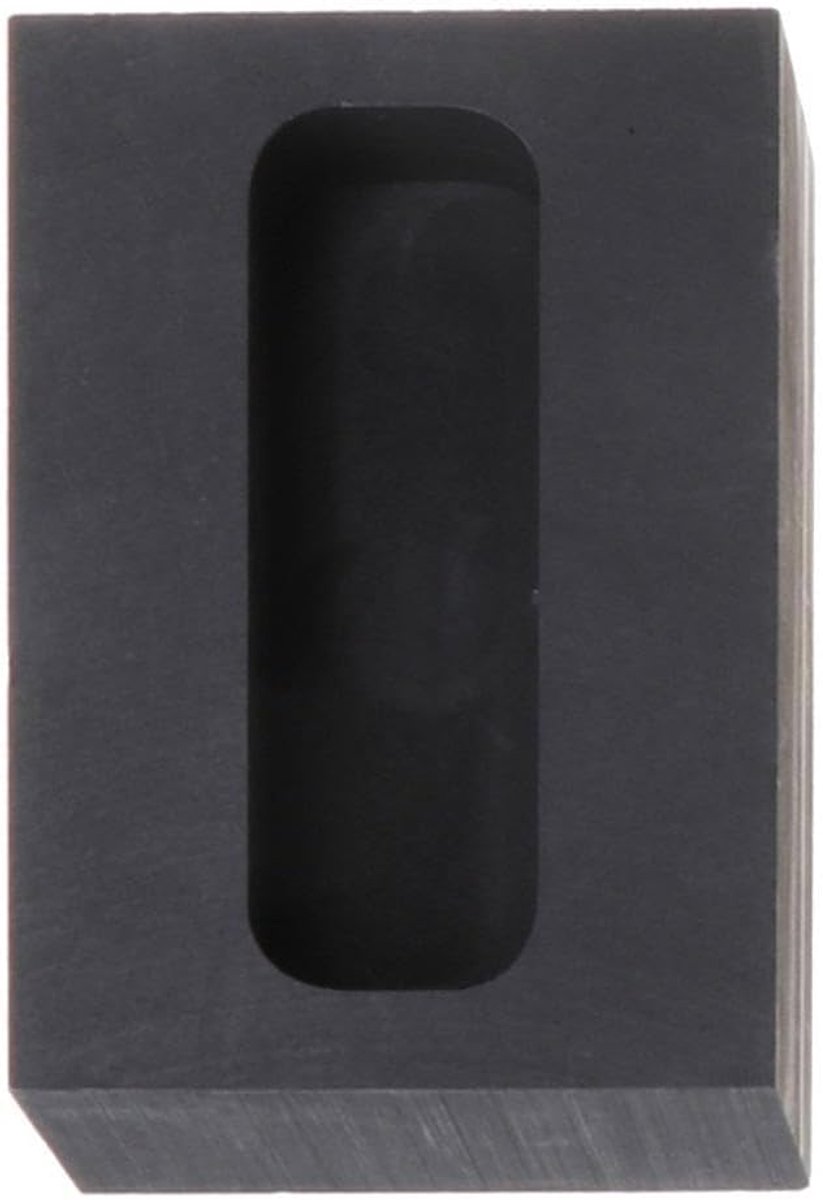Grafietpotjesvorm 45 x 14 x 10 mm - zeer zuiver grafiet - hoge thermische stabiliteit - ideaal voor metaalgieten - ShopVlot